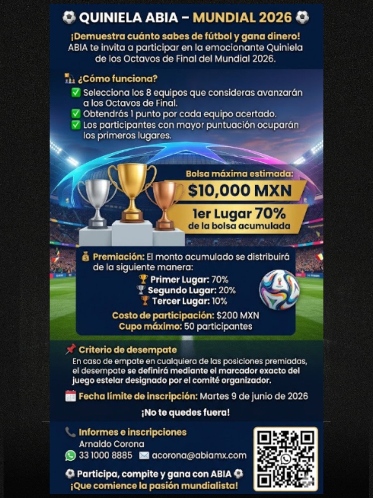 Quiniela Mundial 2026